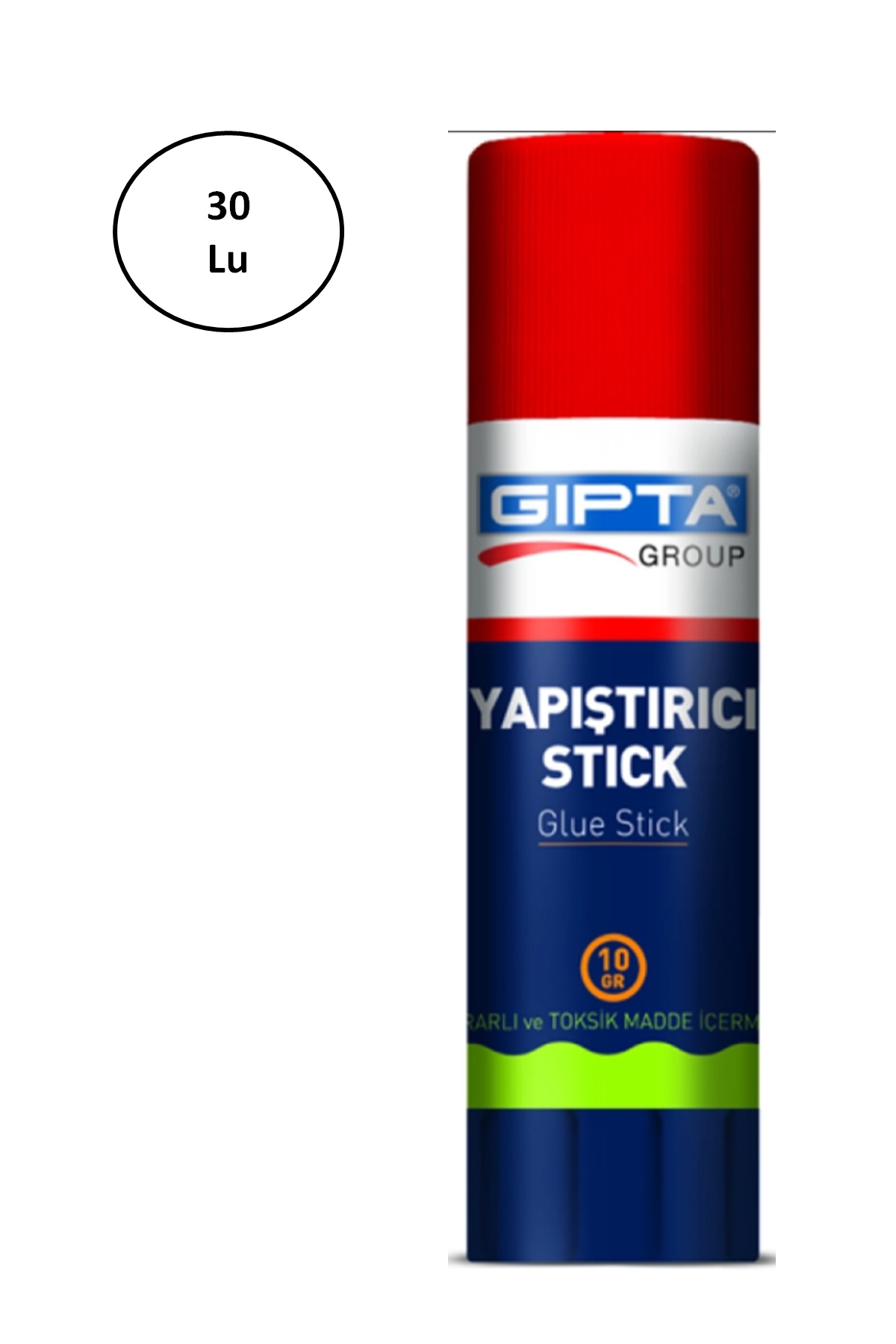 Gıpta Glue Stick Yapıştırıcı 10Gr Beyaz 30'lu