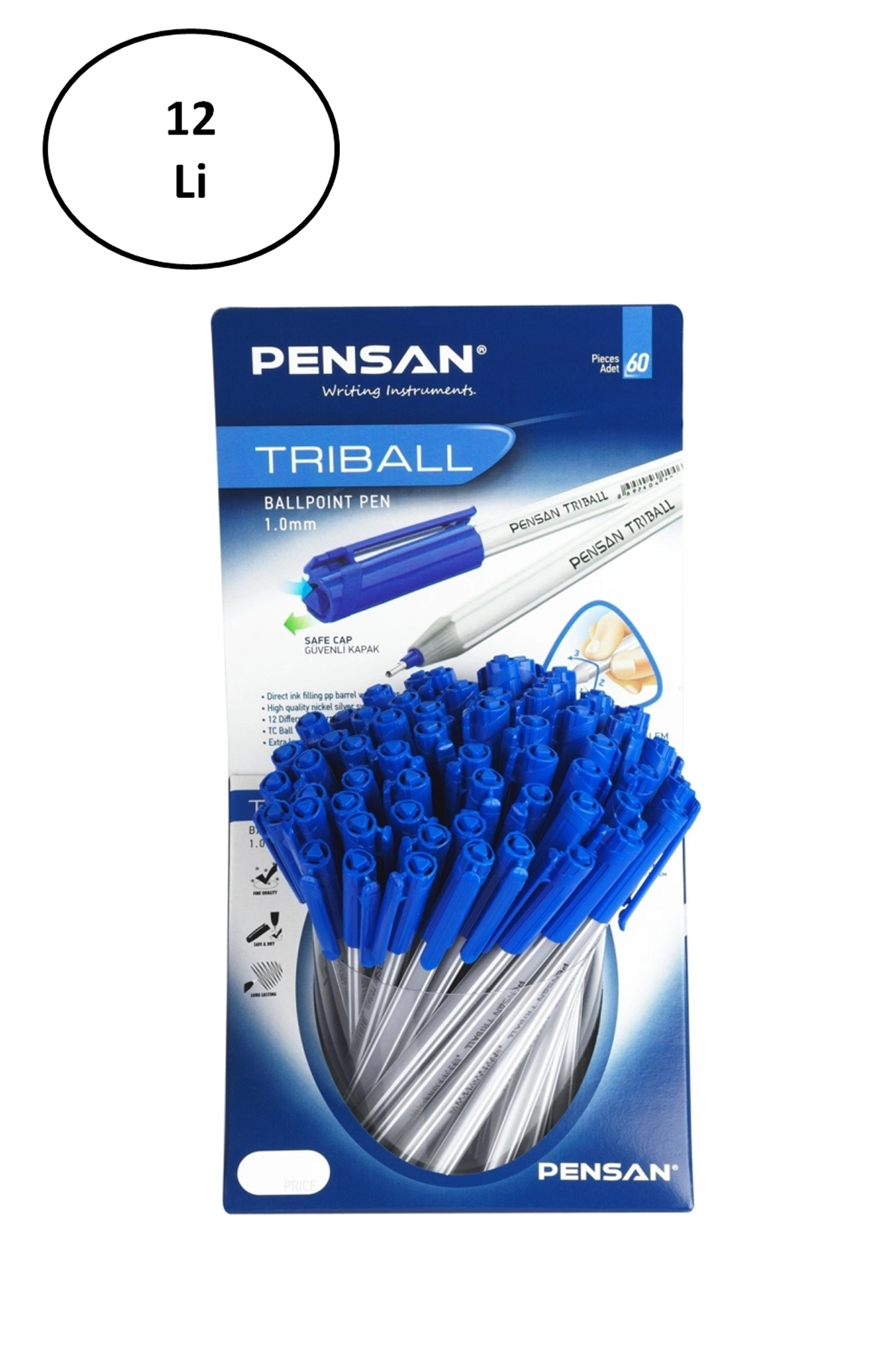 Pensan Triball Tükenmez Kalem Mavi 60 Lı