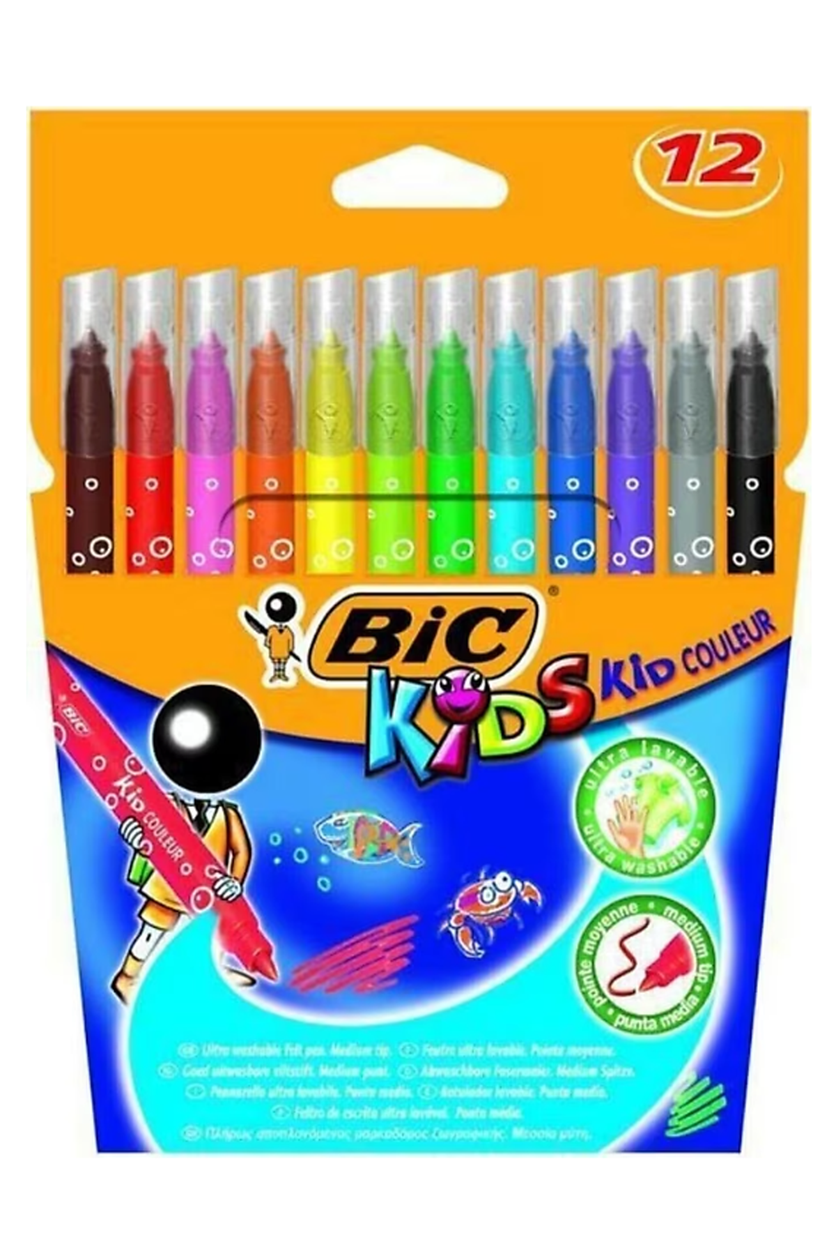 Bic Kid Couleur 12 Renk Keçeli Boya Kalemi