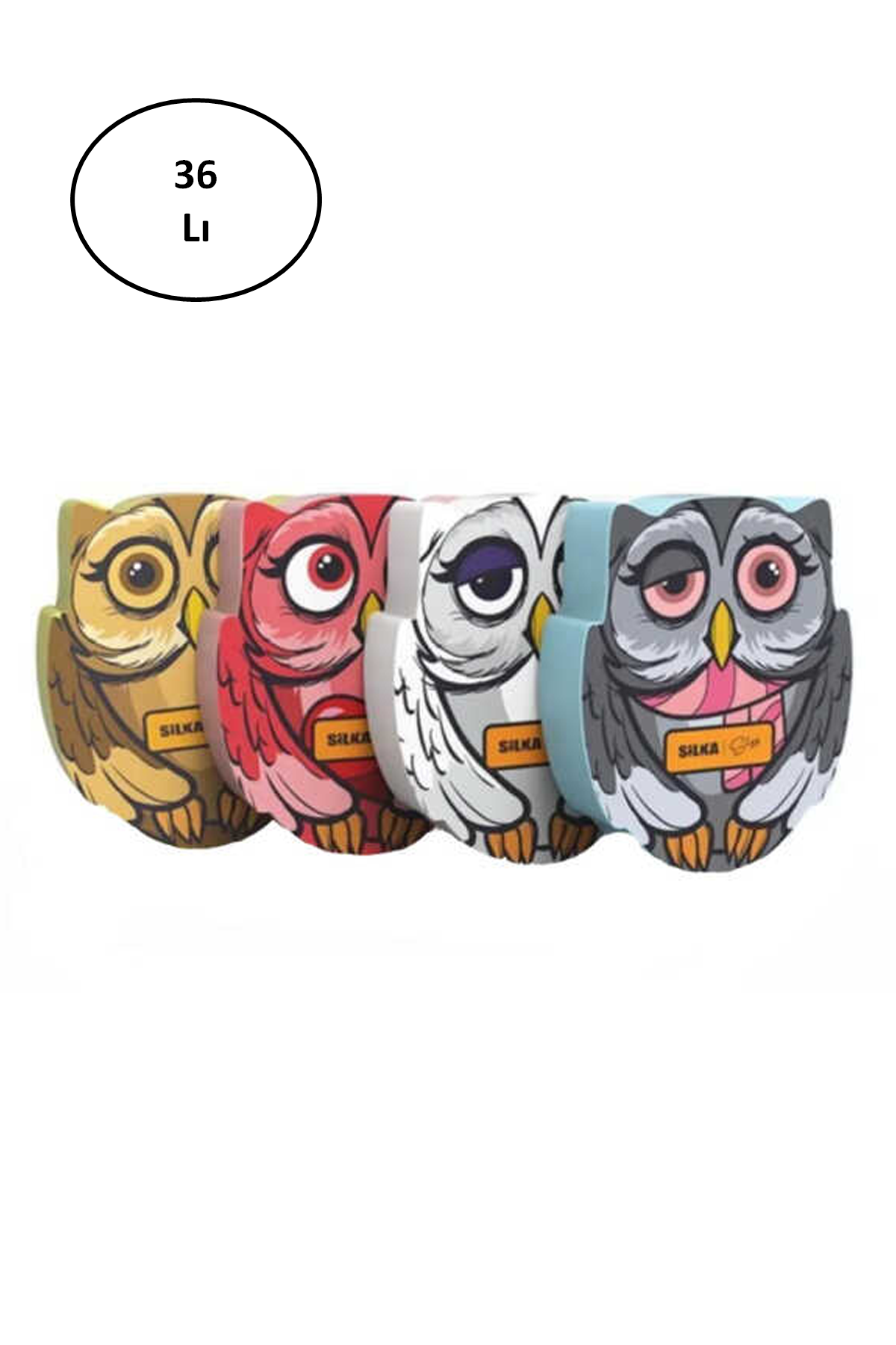 Silka Silgy Owl Serisi Silgi 36'lı