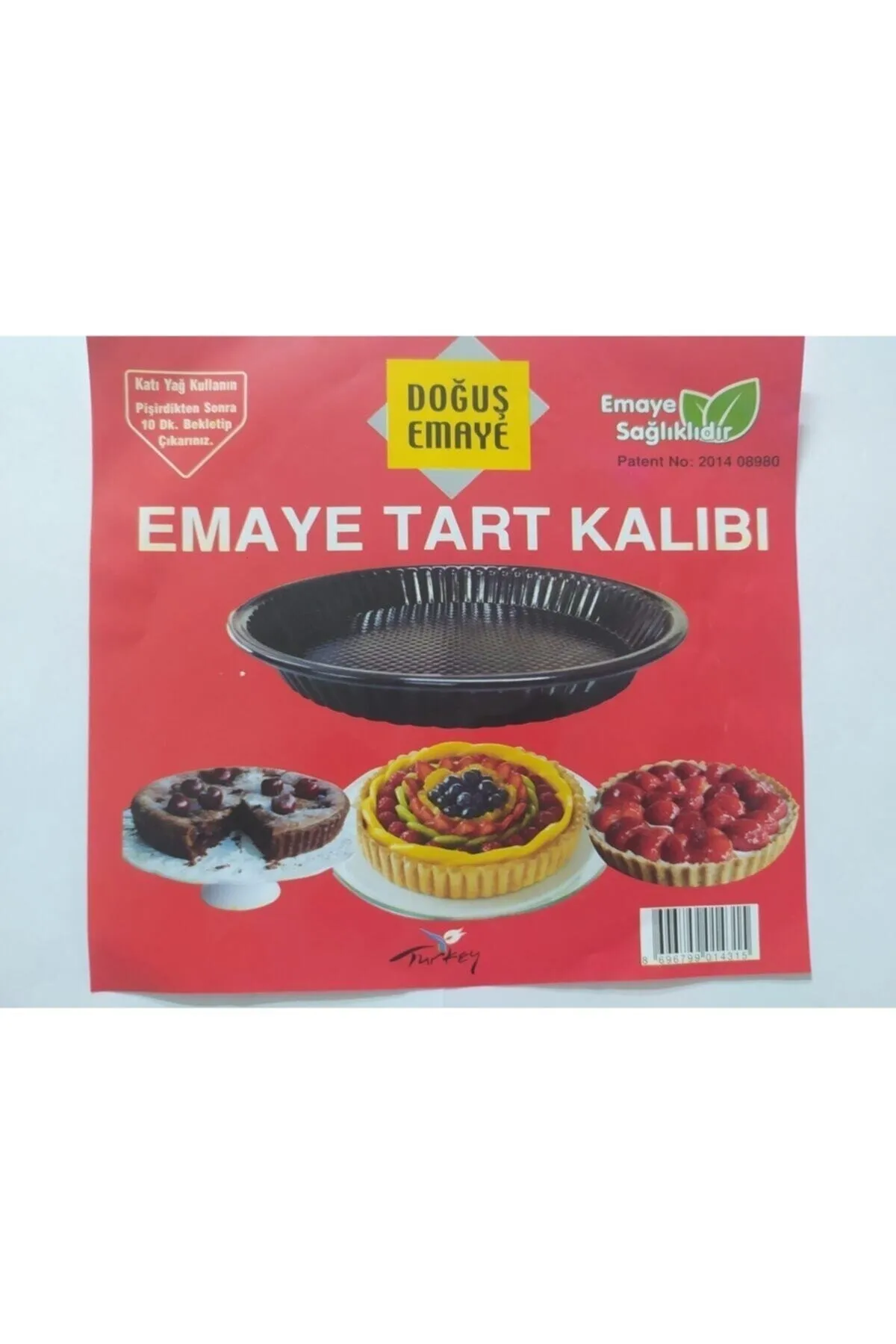 Emaye Tart Turta Kalıbı Turk-82501