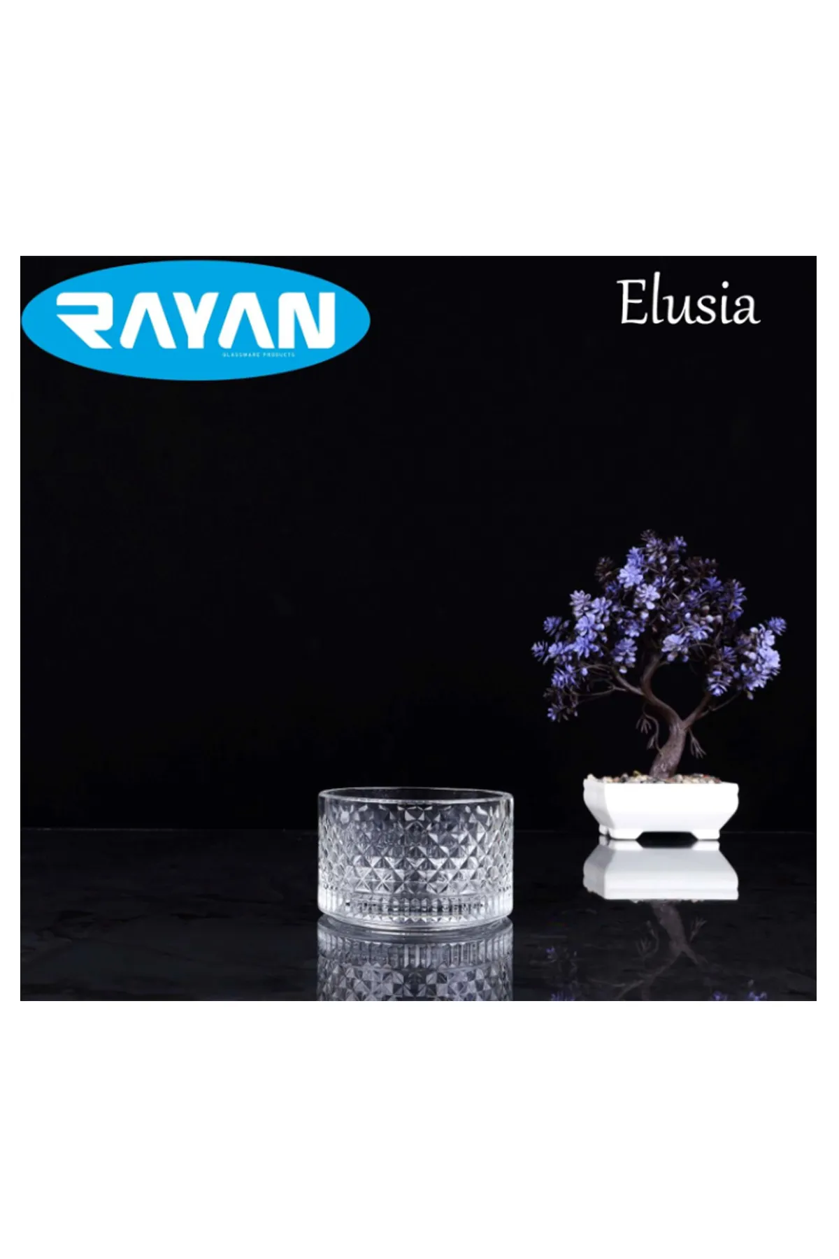 Elusia Stars Çizgili Tekli Cam Çerezlik 81276