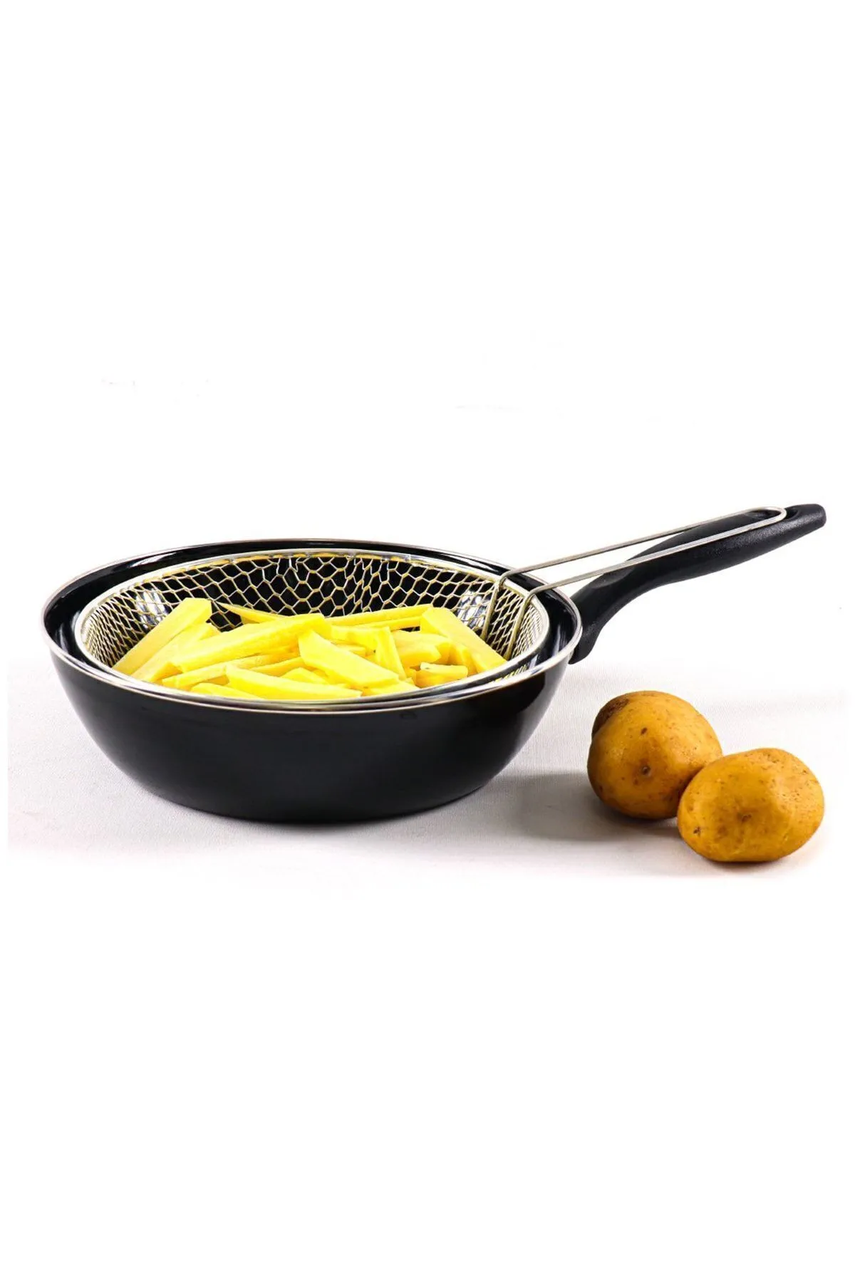 Telli Saplı Fritöz Wok Tava 26 Cm Turk-69114