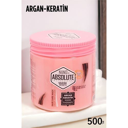 Saç Maskesi Argan Keratin 500 ML Absolute Professional