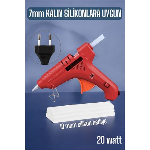 Sıcak Silikon Tabancası 20 Watt İnce Tip