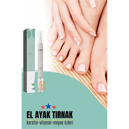 Tırnak Yağı Canladırıcı Bakım Kalemi Meyve Özlü Amino Asit, A–E-B5 vitamini, Keratin