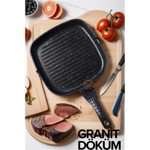 Döküm Granit Izgara Tavası Laviolette Design