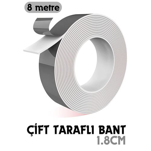 8 Metre Çift Taraflı Yapıştırıcı Bant Çivisiz Montaj