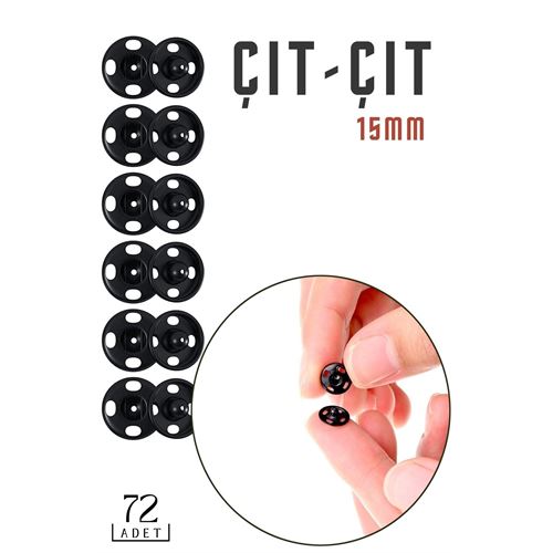 Metal ÇıtÇıt 15 mm 48 Adet NO:4