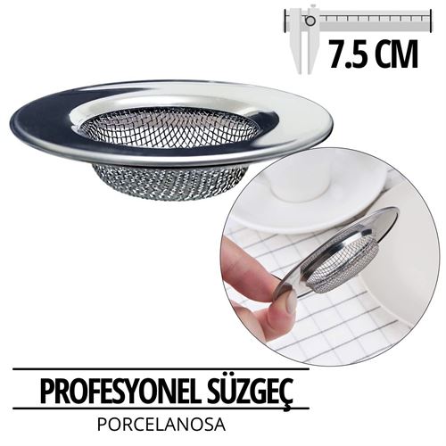 Profesyonel 7.5 cm Çap Lavabo Süzgeci