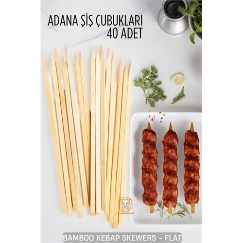 Adana Şiş Çubukları Bambu 40 ADET