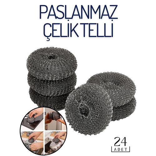 Çelik Tel Bulaşık Teli Vick Design 24 lü