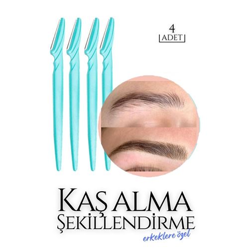 Erkek Kaş Şekillendirme Tüy Alma Jileti Zeno Design 4 ADET