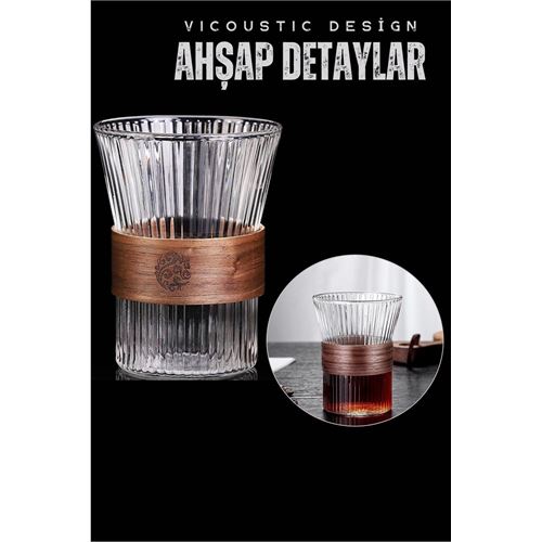 Ahşap Detaylı Bardak Vicoustic Design