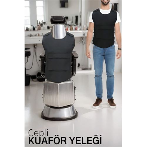 Kuaför Yeleği Cepli Nano Micro