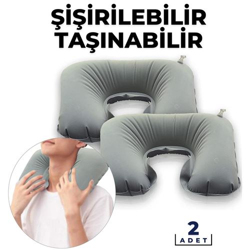 Taşınabilir Boyun Uyku Yastığı 2 ADET Aile Paketi Balvanera Design