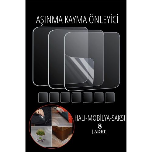 Kayma Aşınma Önleyici Silikon Pedler 8 ADET