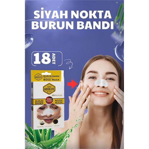 Nano Burun Siyah Nokta Bandı Absolute Professional 18 ADET