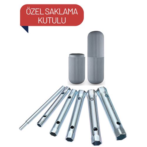 4 TAKIM 8mm-17mm Kovan Tork Anahtar Kutulu Set 713865 Toptan Paket