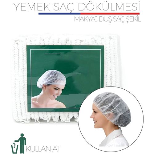 400 ADET Yemek Saç Dökülmesi Bonesi   Noble 718223 Toptan Paket