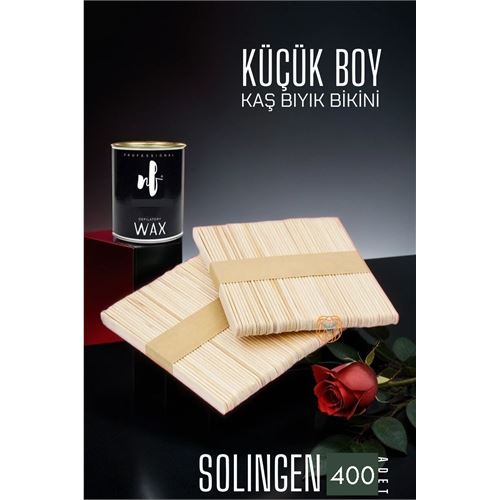 400 ADET Ağda Spatulası Solingen Küçük Boy 0 719424 Toptan Paket