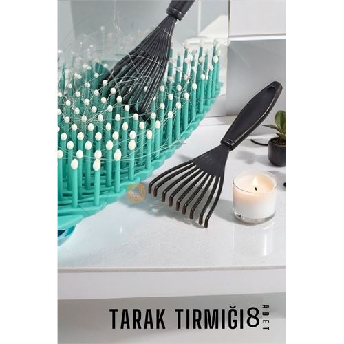 8 ADET Tarak Temizleyici Mini Tırmık   714617	 Toptan Paket