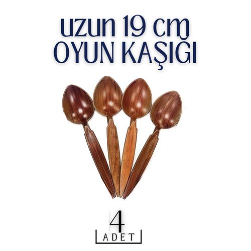 4 ADET Uzun Oyun Kaşığı 4 ADET 714518 Toptan Paket