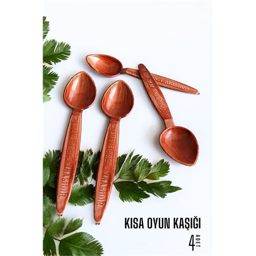 16 ADET İnce Küçük Oyun Kaşığı 714520 Toptan Paket