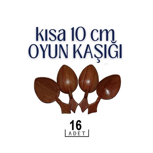 16 ADET Kısa Oyun Kaşığı 714519 Toptan Paket