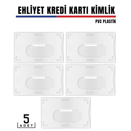 20 ADET Ehliyet ve Kimlk Kart Koruyucu 427980 Toptan Paket