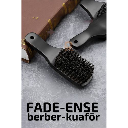 Fade Fırça Ahşap Saplı At Kılı Berber Kuaför