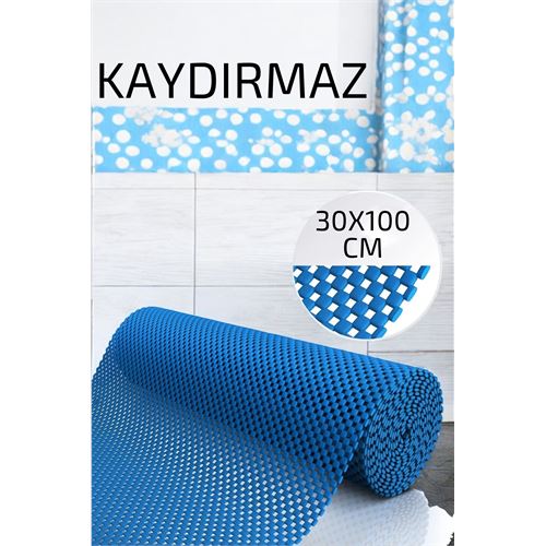 4 ADET Kaydırmaz Rulo Mat Halı Çekmece Sofra Dolap Kaydırmazı 30x100cm 7540001719208