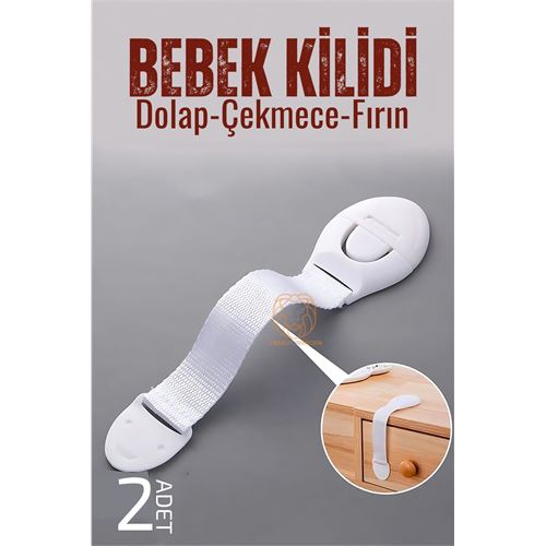 Turk 18 Cm Çocuk Dolap ve Çekmece Kilidi 2 Adet