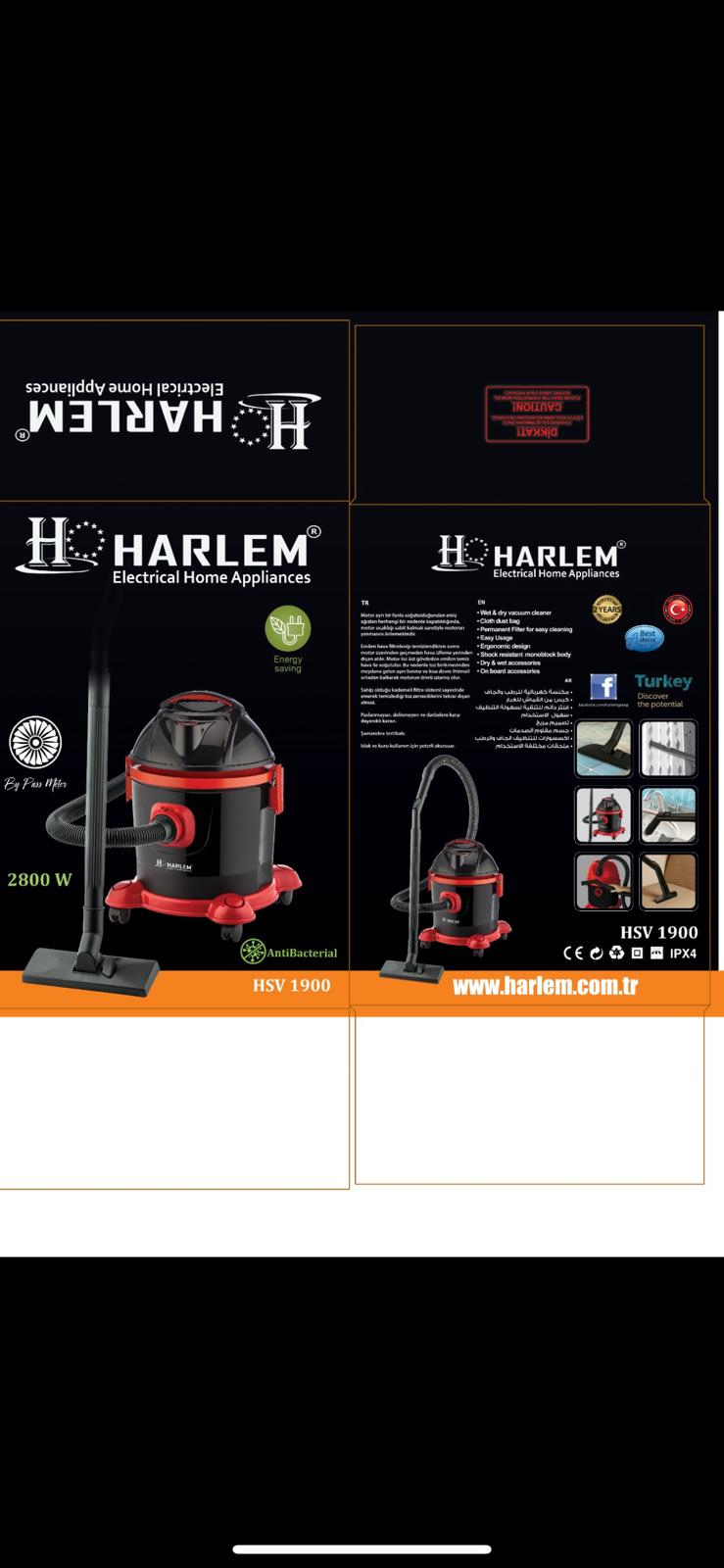 HARLEM HSV-1900 BETA KURU SÜPÜRGE 2800W (4767)