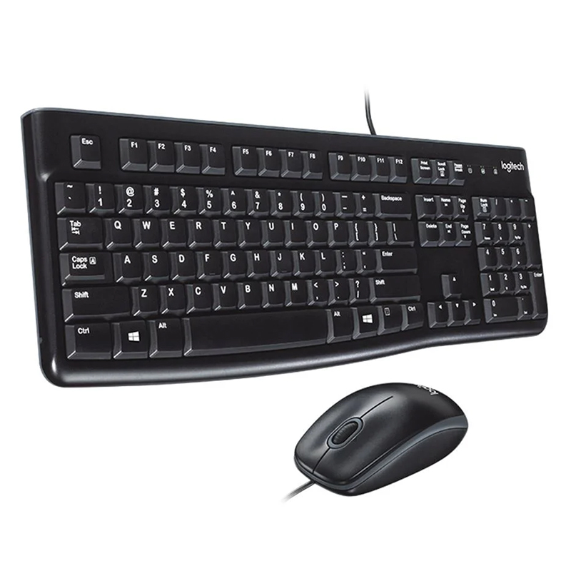 LOGITECH MK120 USB Q SİYAH KABLOLU KLAVYE+MOUSE SET (4767)