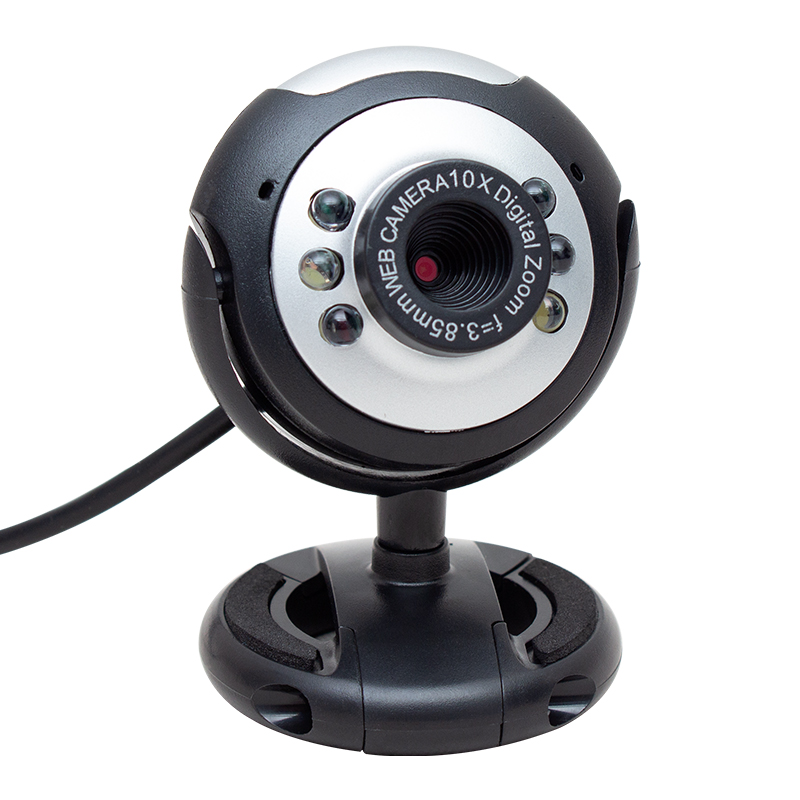 1.3 MP 10X ZOOM 6 LEDLİ MİKROFONLU USB WEBCAM KAMERA (4767)