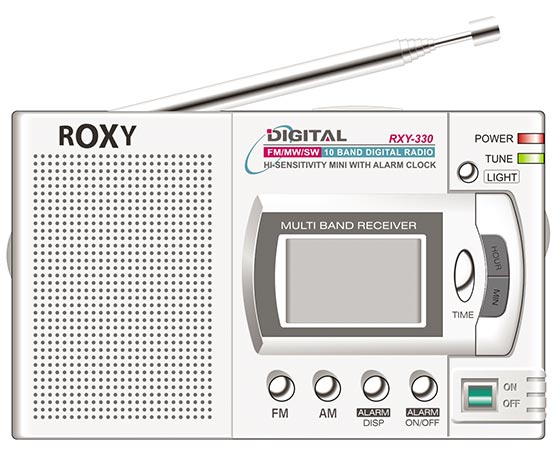 ROXY RXY-330 10 BANT DİGİTAL GÖSTERGELİ PİLLİ RADYO (4767)