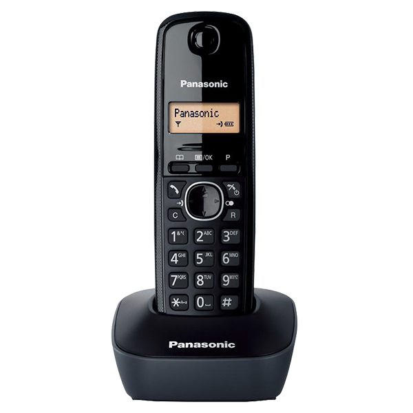 PANASONIC KX-TG1611 DECT TELSİZ TELEFON (SİYAH) (4767)