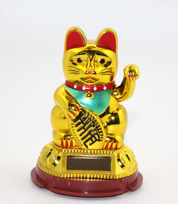 Güneş Enerjili Pati Salayan Şans Kedisi ( Maneki Neko ) Alk2931