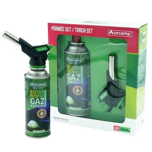 Turbo Torch Pürmüz Çakmak ve Kartuş Set (4767)