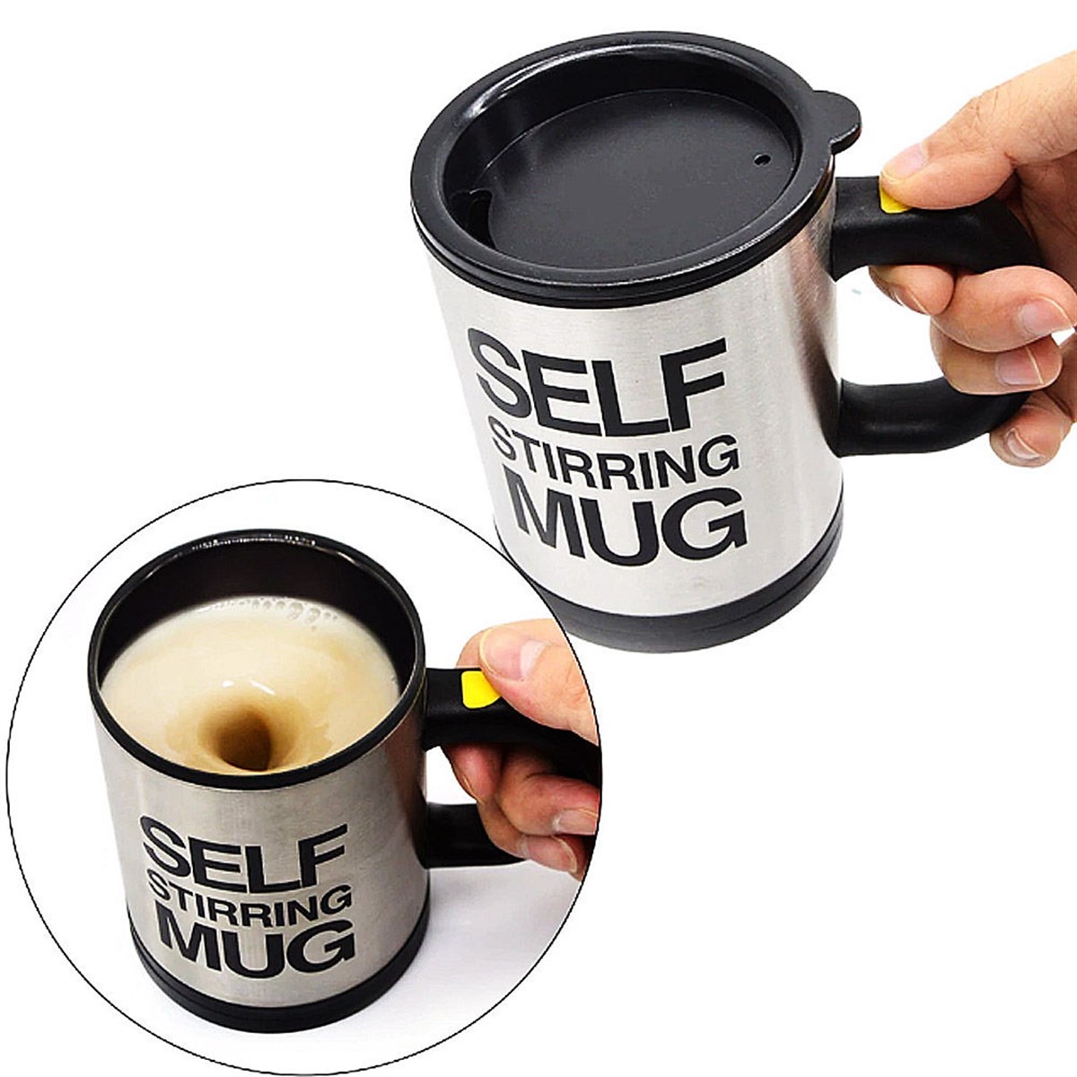 Karıştırıcı Özellikli Mikser Kupa Bardak Self Stirring Mug (4767)