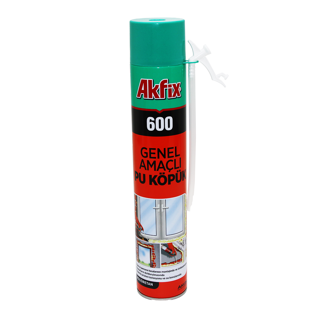 AKFİX-600 GENEL AMAÇLI PU KÖPÜK MONTAJ KÖPÜK 600GR (4767)