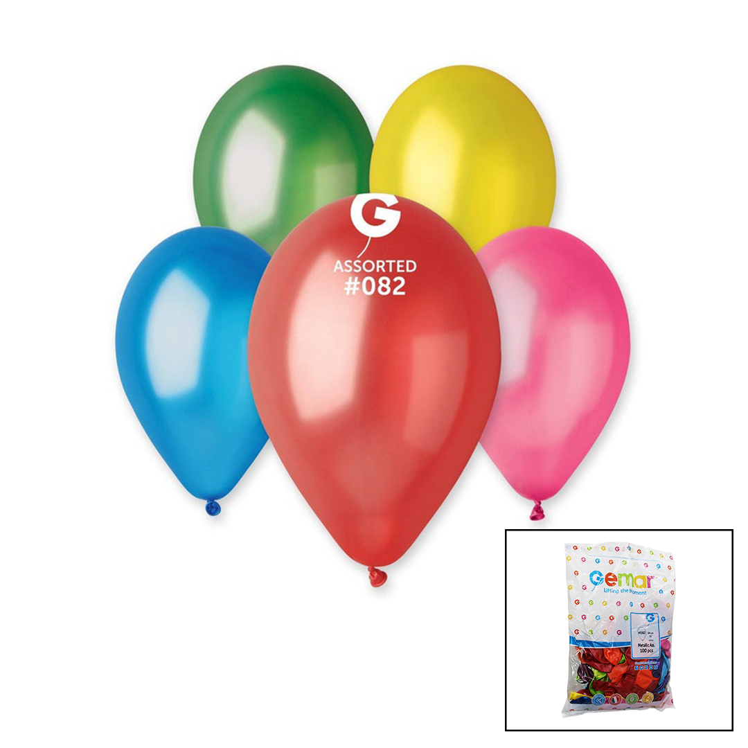 GM-110-82 METALİK - KARIŞIK BALON 11&apos;&apos; - 28CM - 100 PARÇA (4767)