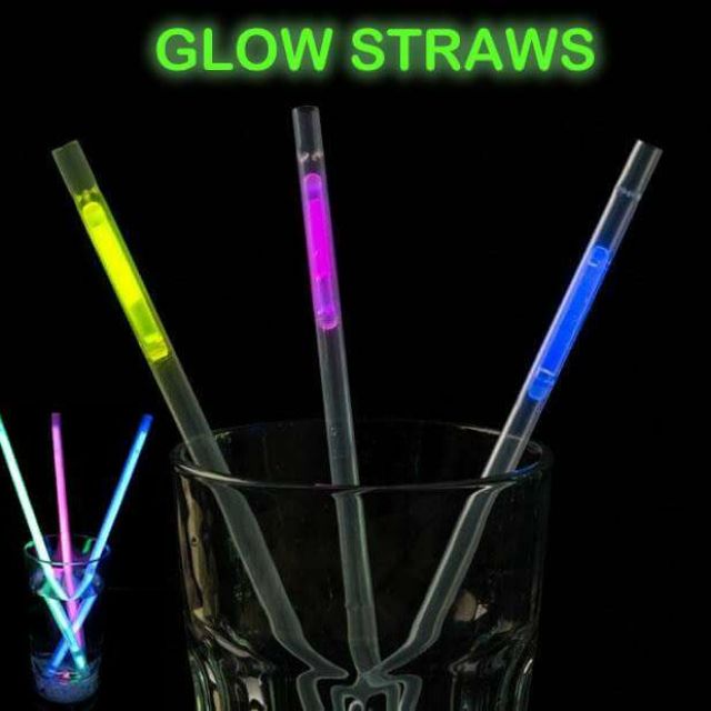 Karanlıkta Parlayan Glow Fosforlu Pipet 3 Renk 3 Adet (4767)