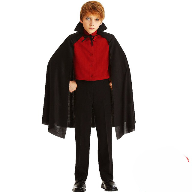 Sİyah Yakalı Pelerin - Vampir Pelerin - Dracula Pelerin 90 cm (4767)