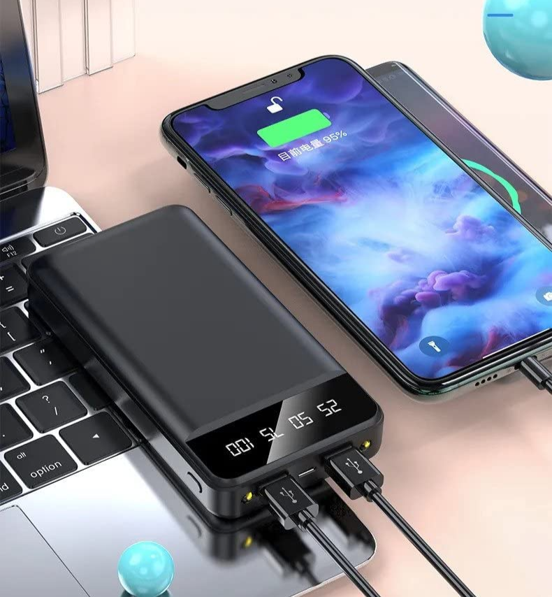 Power Bank 30000 mAh harici pil, taşınabilir şarj cihazı (4767)