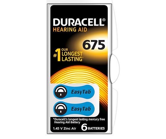 DURACELL 675 NO KULAKLIK PİLİ 6LI PAKET (4767)