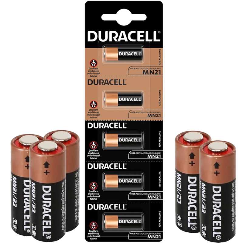 DURACELL LİTYUM MN21 PİL 5Lİ PAKET (ALARM PİLİ 23A) (4767)