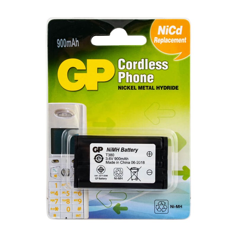 GP T380 3.6V/850MA TELSİZ TELEFON PİLİ (4767)