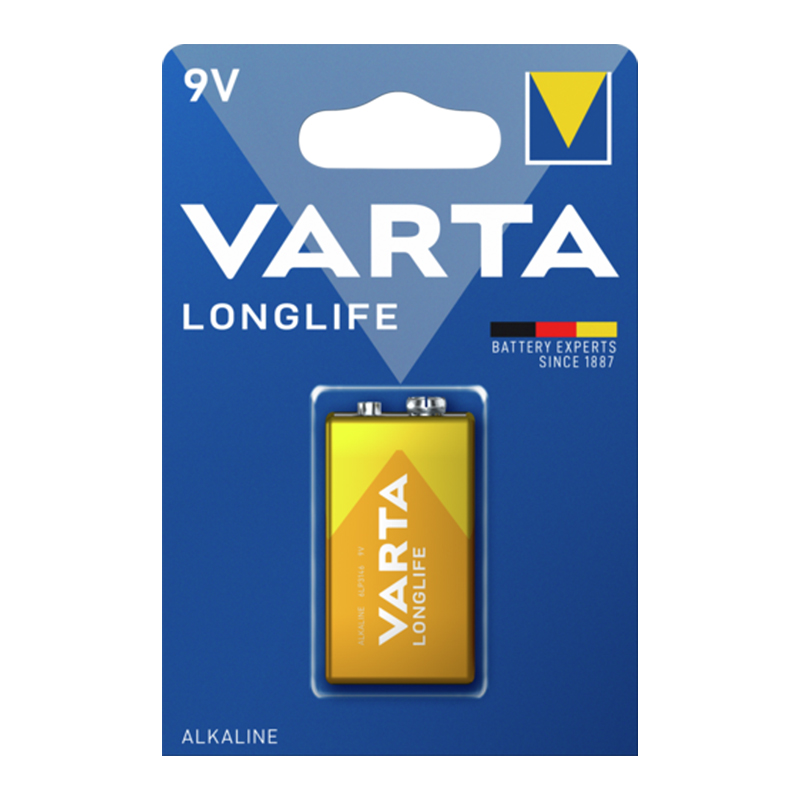 VARTA LONGLIFE POWER ALKALİN 9 VOLT PİL TEKLİ PAKET FİYAT (4767)